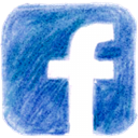 Facebook, pencil SteelBlue icon