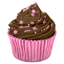 Choco, cocos, cupcake DarkOliveGreen icon