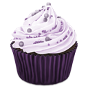 purple, cupcake, sweet DarkSlateGray icon
