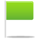 flag, green YellowGreen icon
