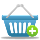 shopping, Add, Basket SteelBlue icon