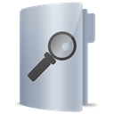 search, Folder Silver icon