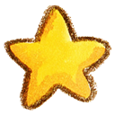 Favorite, bookmark, star Gold icon