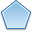 Polygon, Draw LightBlue icon