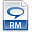 Rm, Extension, File SteelBlue icon