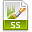 File, Ss, Extension Olive icon