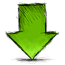Down, Arrow OliveDrab icon