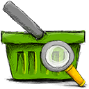 search, Basket OliveDrab icon