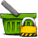 Basket, locked OliveDrab icon