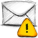 Email, Error Gold icon