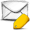 Email, tagged Gold icon