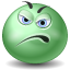 green, Displeased MediumSeaGreen icon