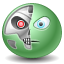 Terminator, robot SeaGreen icon
