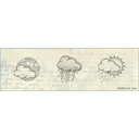 Cloud, weather, preview AntiqueWhite icon