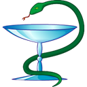 cup, snake Black icon