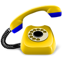 yellow, phone Black icon
