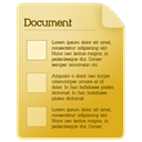 document Goldenrod icon