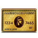 american, gold, express Black icon
