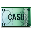 Cash Black icon