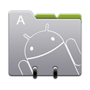 contacts, r, Android DarkGray icon