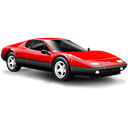 sports car, Car, small car, red, Ferrari Black icon