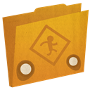 Folder, public Goldenrod icon