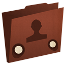 user, Folder SaddleBrown icon