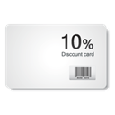 Discount card WhiteSmoke icon