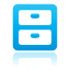 Archive, Blue DeepSkyBlue icon