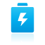 Blue, Battery DeepSkyBlue icon