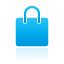 Bag, shopping, Blue DeepSkyBlue icon