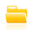 yellow, Folder Gold icon
