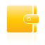 wallet, yellow Khaki icon