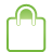 green, Basic, Bag, shopping Black icon