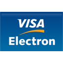 Electron, visa, straight Teal icon