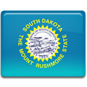 Dakota, flag, south LightSeaGreen icon