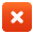 delete, Close OrangeRed icon