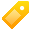 yellow, tag Orange icon