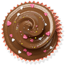 cupcake, cake, muffin, Brown SaddleBrown icon