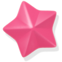 pink, star PaleVioletRed icon