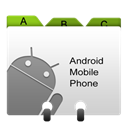 contacts, Android, base, loadavg Gray icon