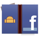 Android, Facebook, base DarkSlateBlue icon