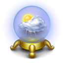 Cloud, Social, base, Sunny, cloudiness, macchiato, weather CornflowerBlue icon