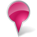 Map, marker, Ie, base, pink, Milky, Bubble Black icon