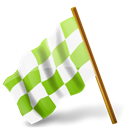 marker, base, flag, chequered, chartreuse, hats, Map, Left Black icon