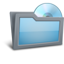 Disk, Folder SkyBlue icon