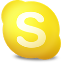 Contact, Skype, away Gold icon