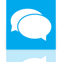 Mirror, Messaging DeepSkyBlue icon
