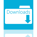 Folder, Mirror, Downloads DarkTurquoise icon