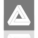 Mirror, Puzzle Gray icon